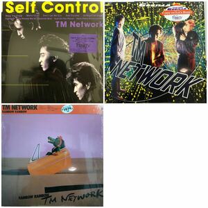 即決 TM Network LP 3枚セット Self Control, Rainbow Rainbow, Gorilla