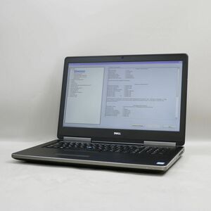 1円スタート Quadro P5000 搭載 Dell Precision 7720 (Core i7-7920HQ/メモリ64GB/ストレージなし/OSなし)