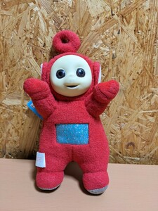 テレタビーズ　大好きポー　小　テレタビーズの小さいぬいぐるみ　Teletubbies ポー　ぬいぐるみ　TOMY トミー　紙タグ付き　人形