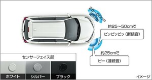 フィールダー NKE165G/NRE161G/NZE161G/ZRE162G/NZE164G 中期：純正 コーナーセンサー（フロント左右）【廃盤、残り在庫わずか】