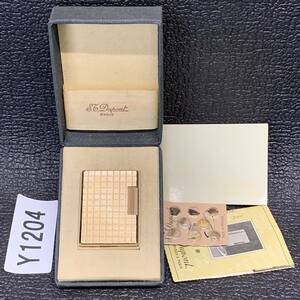 1000円スタート S.T.デュポン 美商品 S.T.DuPont LINE1S 化粧箱有り ローラー ガスライター GOLD Y1204