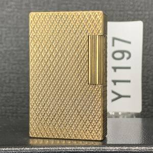 1000円スタート S.T.デュポン 美商品 S.T.DuPont LINE1 ローラー ガスライター GOLD Y1197