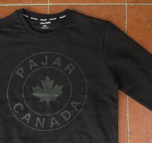【送料無料】激安SALE！カナダ発のハイブランド！本場カナダではカナダグースと人気を分かつ「PAJAR」のスエットシャツ！ブラック：M_画像2