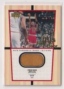 1999 Upper Deck MJ's Final Floor Game Used Floor Michael Jordan card