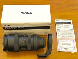 シグマ 100-400mm F5-6.3 DGDN OS Contemporary sonyEマウント用　一万円相当三脚座付き