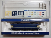 美品★TOMIX 2101 JR EF65 1100形 電気機関車 ライト点灯・走行動作確認済み トミックス Nゲージ 鉄道模型 送料350円_画像1