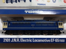 美品★TOMIX 2101 JR EF65 1100形 電気機関車 ライト点灯・走行動作確認済み トミックス Nゲージ 鉄道模型 送料350円_画像2