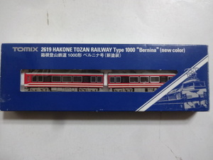 美品★TOMIX 2619 箱根登山鉄道 1000形 ベルニナ号(新塗装) ライト点灯走行動作確認済 シール未使用トミックス Nゲージ 鉄道模型 送料350円