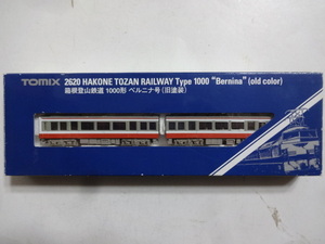 美品★TOMIX 2620 箱根登山鉄道 1000形 ベルニナ号(旧塗装) ライト点灯走行動作確認済 シール未使用トミックス Nゲージ 鉄道模型 送料350円