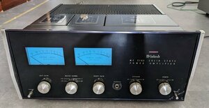 釧路店【ジャンク品】11-54 McIntosh MC2105 ステレオ パワーアンプ マッキントッシュ 通電のみ確認済 右下割れあり