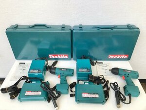 ▲二宮店▲【ジャンク品】7-111 makita マキタ 電池インパクトレンチ 6931D バッテリ 1402 急速充電器 DC1401 通電確認済み 2点まとめ