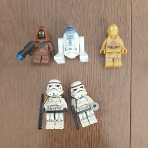 LEGO STAR WARS　ミニフィグセット①　サンドトルーパー　R2D2 C-3PO　ジャワ