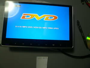 訳あり １１．６インチ　DVDプレーヤー内蔵　HDMI映像入力　AV映像入力　リアモニター　ヘッド　＃124-10/30