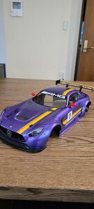 1円～ タミヤ TT02 AMG GT3 新品ボディドリフトオプションパーツ付き ドリフト、緩いツーにいかがですか！