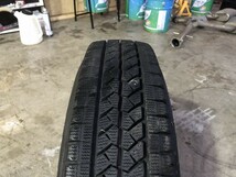 (WW5J020)鉄ホイール 14ｘ5J 4穴 100 + BRIDGESTONE BLIZZAK VL1 155/80R14 88/86N LT 2022年 スタッドレス 冬タイヤ 送料無料_画像9