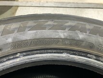 (PW5D034) 225/60R17 99Q BRIDGESTONE BLIZZAK DM-V2 2017年式 4本 スタッドレスタイヤ 送料無料_画像5