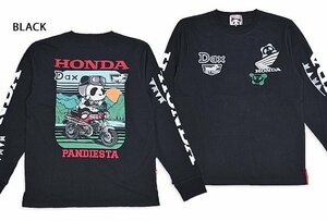 HONDA×PANDIESTA DAX125ロングTシャツ◆PANDIESTA JAPAN ブラックMサイズ 533504 パンディエスタジャパン ホンダ 二輪