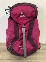 deuter ドイター ac lite 14 バックパック リュック ピンク 登山 トレッキング レインカバー付 引き取り可_画像1