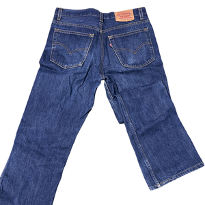 0159【リーバイス デニム 517-03 W33/L34】Levi’s ジーンズ 日本製 ブーツカット 古着 おしゃれ インディゴブルー タグ付 1円出品 レトロ