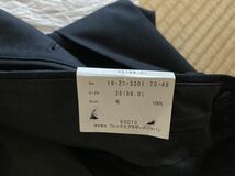 BROOKS BROTHERS ブルックスブラザーズ 濃紺 スラックス 1818 マディソン ツータック W35 未使用タグ付_画像9