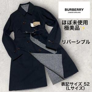 ほぼ未使用 現行タグ バーバリー ロンドン イングランド メンズ トレンチコート リバーシブル仕様 BURBERRY LONDON ENGLAND