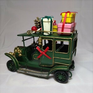サンタカー、ブリキのオモチャとしてクリスマスコレクションの逸品