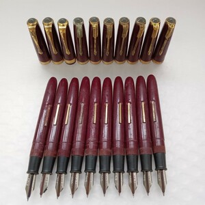 489 万年筆 10本セット ペン先 8361 EX-FINE等 レトロ ヴィンテージ 文房具 筆記具 筆記用具 筆記未確