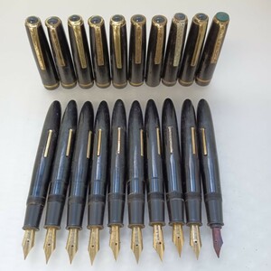 350 エボナイト製 万年筆 10本セット ペン先 BESTQUALITY SKIPPER SPECIAL PEN等 レトロ ヴィンテージ 文房具 筆記具 筆記用具 筆記未確