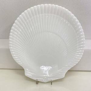 642 陶磁器 WEDGWOOD ウェッジウッド ノーチラス コレクション シェル 貝 プレート 洋食器 Bone China イギリス製 白磁