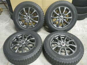 アクセラ　BL5FW　社外　アルミ　195/65R15　スタッドレス　タイヤ　４本　セット　DUNLOP　ウィンターマックス　 No.T-7