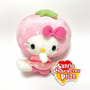 ハローキティ ぬいぐるみ いちご 苺 ストロベリー キティちゃん ピンク 人形 エイコー 非売品 2007 レア sanrio 平成レトロ サンリオ