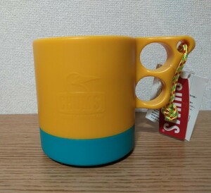 CHUMS チャムス　キャンパーマグカップ　yellow/teal　キャンプ用マグ　アウトドア　