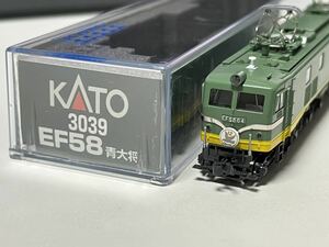 KATO 3039 EF58 初期形 大窓 青大将 電気機関車 ☆ライト点灯・動力OK☆