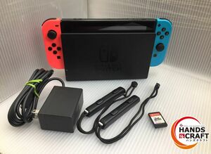 ▼【中古品】任天堂 Nintendo Switch HAC-001 2017年製★大乱闘スマッシュブラザーズソフト付き【店舗展示】