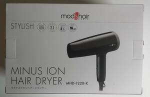 新品！未開封！送料無料！ モッズヘア マイナスイオンヘアードライヤー （ブラック) MHD-1220-K mod’s hair 匿名配送