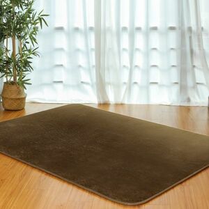 即決 ラグマット カーペット 新品 未使用200×240cm 全厚約30mm 低反発 ふわふわ 絨毯 洗える 防音 滑り止め付き 在庫処分 k03ブラウン