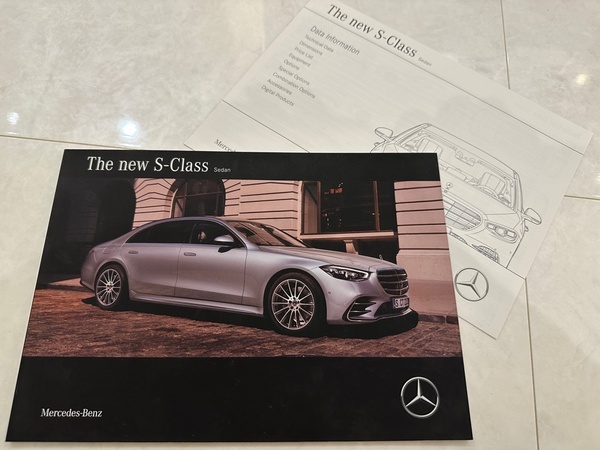 ☆ 202101 Sクラス カタログ メルセデス ベンツ 400d/500/4matic/long Mercedes Benz 52ページ☆