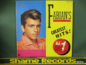 Fabian ： Fabian's Greatest Hits Vol.1 LP // Oldies オールディーズ / Pops ポップス / 5点で送料無料