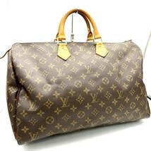 HY1053■LOUIS VUITTON ルイヴィトン モノグラム スピーディ 40 TH1013 ボストンバッグ ハンドバッグ ※チャック持ち手部分破損あり_画像1