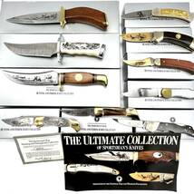 AY0522■ナイフ 10本 まとめ フランクリンミント THE SPORTSMAN’S YEAR HUNTING AND FISHING KNIFE ハンティング フィッシング サバイバル_画像1