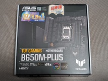 ASUS TUF GAMING B650M-PLUS AMD Ryzen Socket AM5 B650 MicroATX マザーボード 中古_画像1