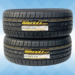 225/45R18 91W DUNLOP ダンロップ ディレッツァ DIREZZA DZ102 23年製 送料無料 2本税込 \24,660より 3