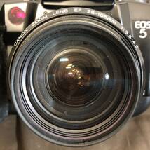 【MH-5550】中古品 CANON キャノン EOS5 一眼レフ フィルムカメラ レンズ EF 28-105mm 1:3.5-4.5 動作未確認_画像7