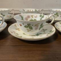 ☆WEDGWOOD ウェッジウッド☆WILD STRAWBERRY ワイルドストロベリー☆カップ ＆ソーサー☆ティーカップ☆コーヒーカップ☆6客セット☆_画像2