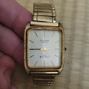 TECHNOS Tecnos SOPHIA sophia SR80 кварц Gold циферблат квадратное женские наручные часы 