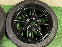 美品 希少 軽サイズ RS ワタナベ 15×5.5J ET＋40 PCD100 4H 黒 F8F 1555 エイトスポーク バナナスポーク バリ溝 KENDA 165/50R15 ガリ無し_画像6