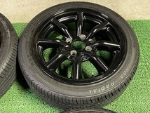 美品 希少 軽サイズ RS ワタナベ 15×5.5J ET＋40 PCD100 4H 黒 F8F 1555 エイトスポーク バナナスポーク バリ溝 KENDA 165/50R15 ガリ無し_画像10