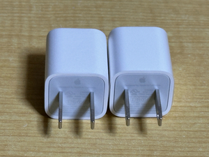 【2点セット　未使用】Apple　純正USB電源アダプタ A1385