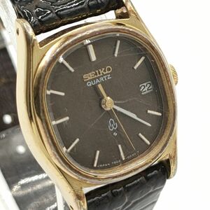 【電池切れ】SEIKO セイコー　7902-5010　ブラウン文字盤　レディース　ケース幅：2.3　