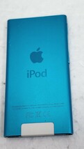 ■Apple iPod nano　ブルー　 第7世代 　iPodnano７ 16GB MKN02J タッチパネル Bluetooth ブルートゥース FMラジオ内蔵 バッテリー良好_画像4